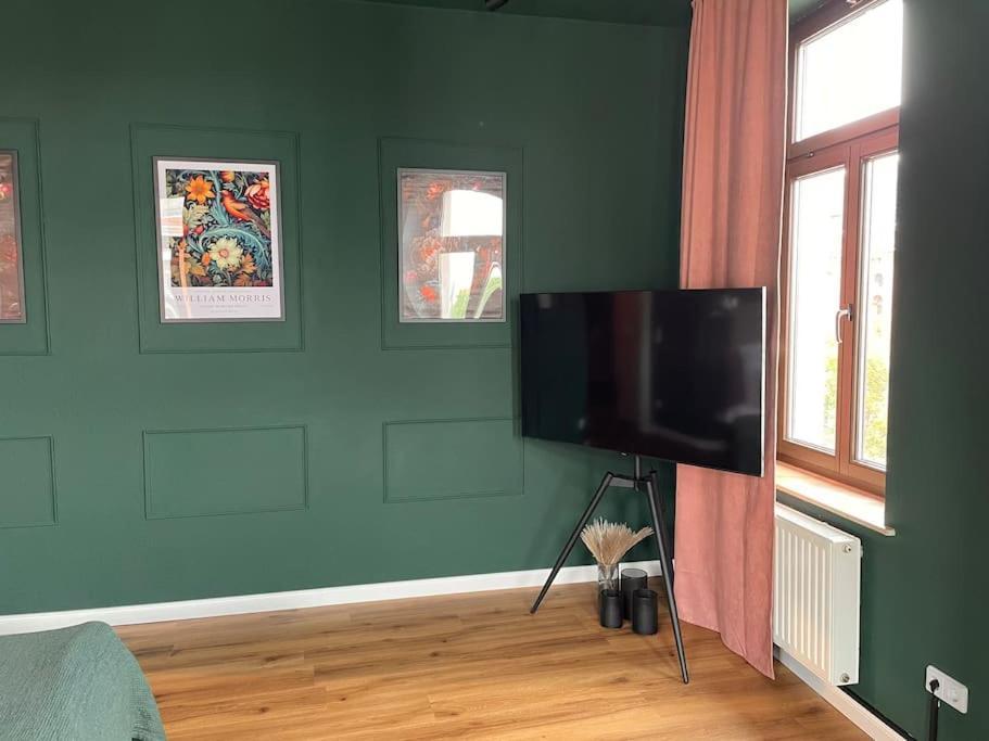 Schicke & Zentrale Altbauwohnung Lipsko Exteriér fotografie
