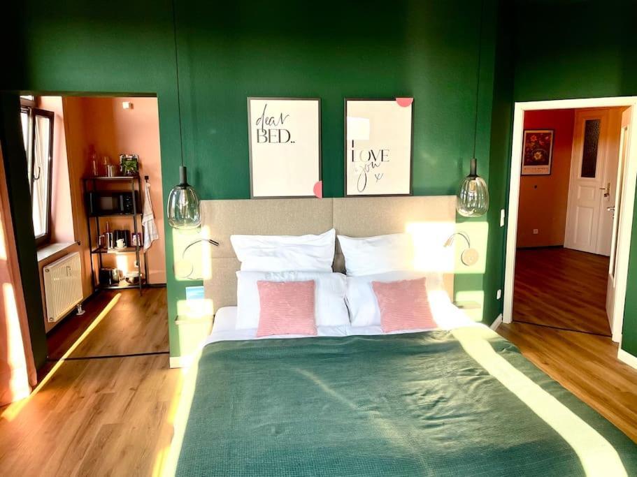 Schicke & Zentrale Altbauwohnung Lipsko Exteriér fotografie