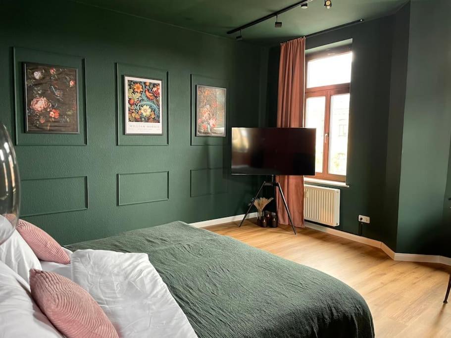 Schicke & Zentrale Altbauwohnung Lipsko Exteriér fotografie